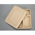 Biodegradable Composable Sugarcane Bagasse Lunch Trays